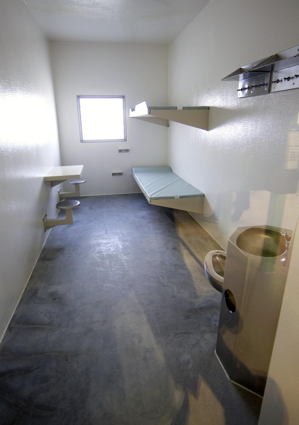 A double-bunked cell is pictured at the new Toronto South Detention Centre