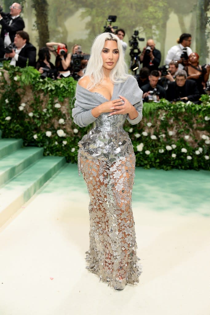 The “Kardashians” star beamed with beauty at the high-fashion bash. Getty Images for The Met Museum/Vogue