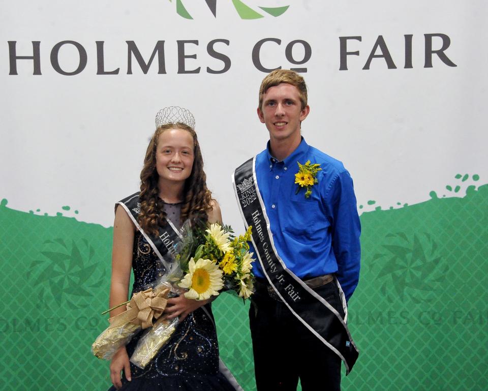 The 2022 Holmes County Fair queen and king are Sarah Irwin and Garrett Houin.