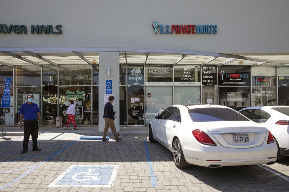 The U.S. Private Vaults store in Beverly Hills.