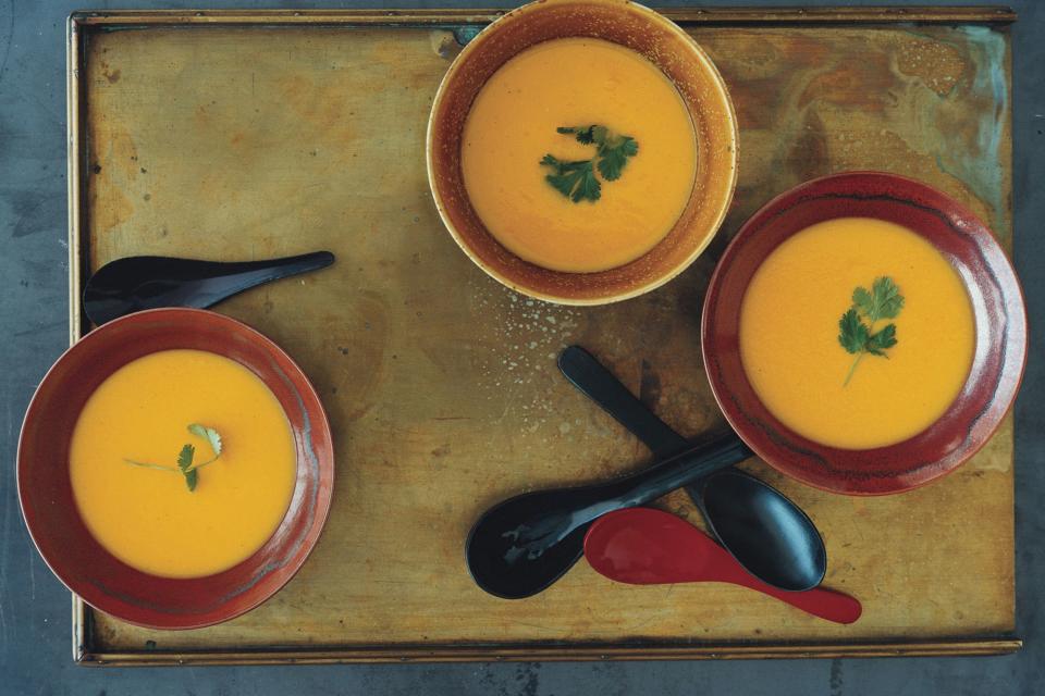 Pumpkin, Corn, and Lemongrass Soup