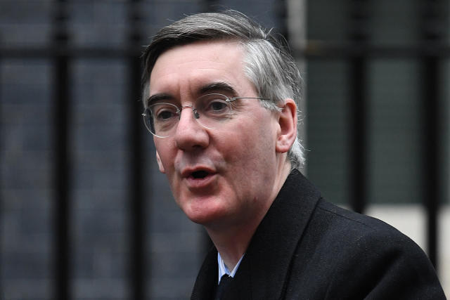 Jacob Rees-Mogg arrives in Downing Street for a cabinet meeting in central London on November 30, 2021. (Photo by Daniel LEAL / AFP) (Photo by DANIEL LEAL/AFP via Getty Images)