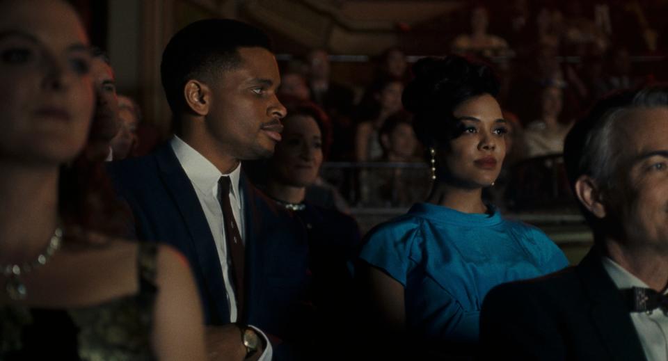 "Sylvie's Love" stars Nnamdi Asomugha as a jazz saxophonist who takes a job at a record store and falls for Sylvie (Tessa Thompson), a co-worker waiting for her soldier fiancé to return home.