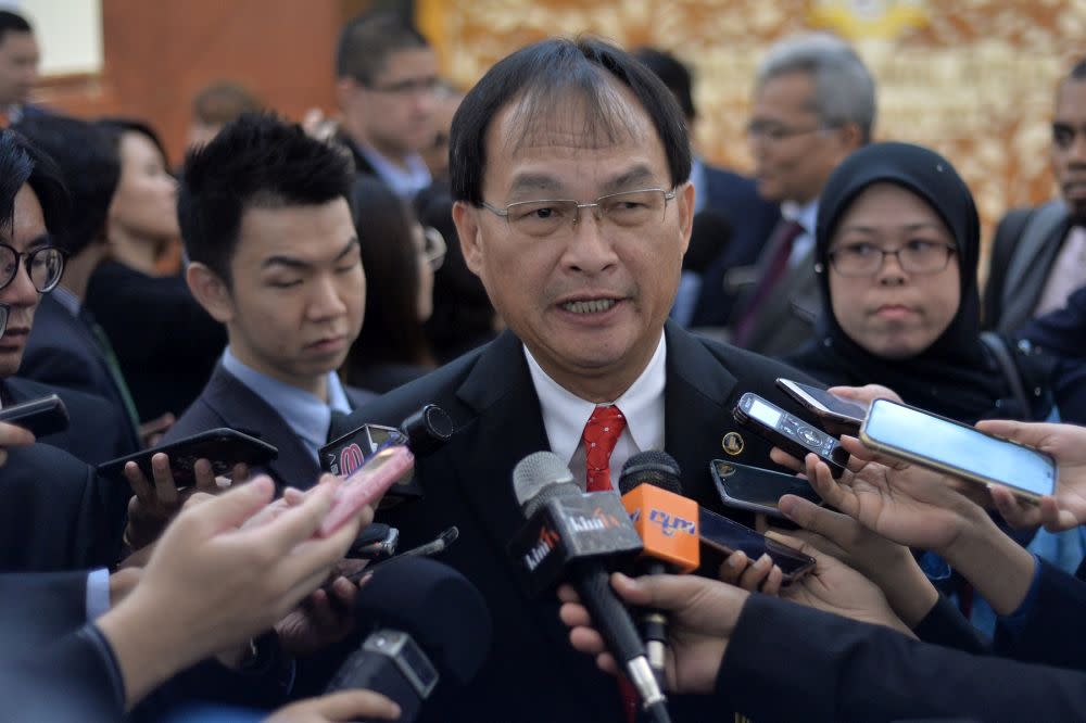 PKR Sarawak chapter chairman Baru Bian was criticised for postponing its convention over the issue of the invitation of the party deputy president. ― File picture by Mukhriz Hazim s