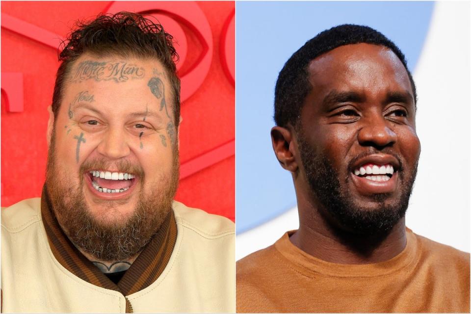 Jelly Roll (left) and Sean ‘Diddy’ Combs (Getty Images)