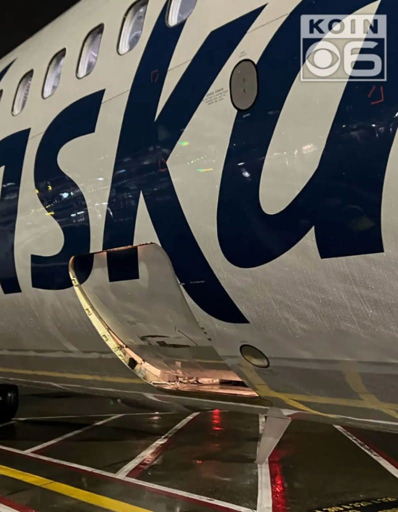 Embattled Alaska Airlines is at the center of a second aviation drama after a plane arrived at an airport gate in Portland, Ore. with its cargo door open. KOIN6