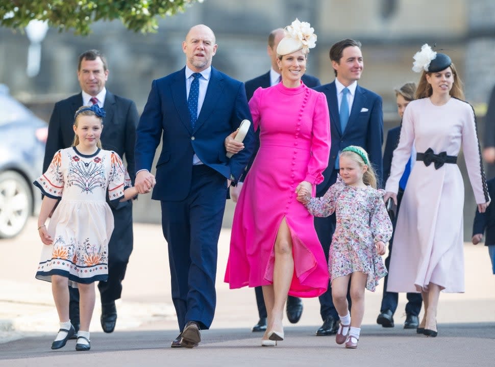 The royal family attends Easter Sunday church service 