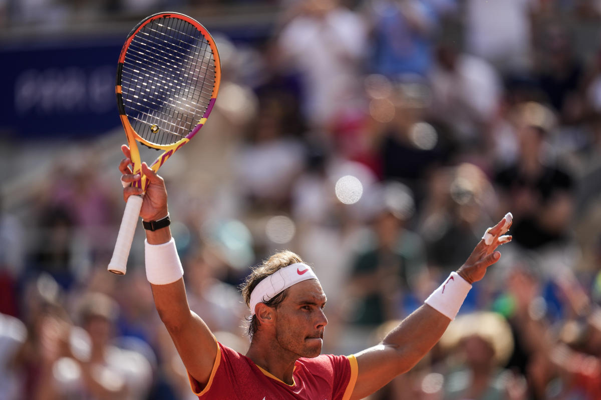 Rafael Nadal wins in Olympic singles and will play rival Novak Djokovic