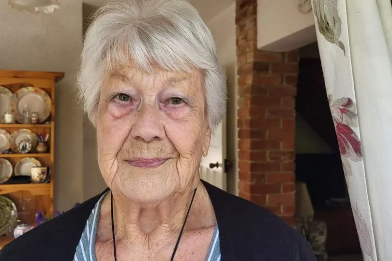 Mrs Harrington, 92, who lives in a cottage on the A414