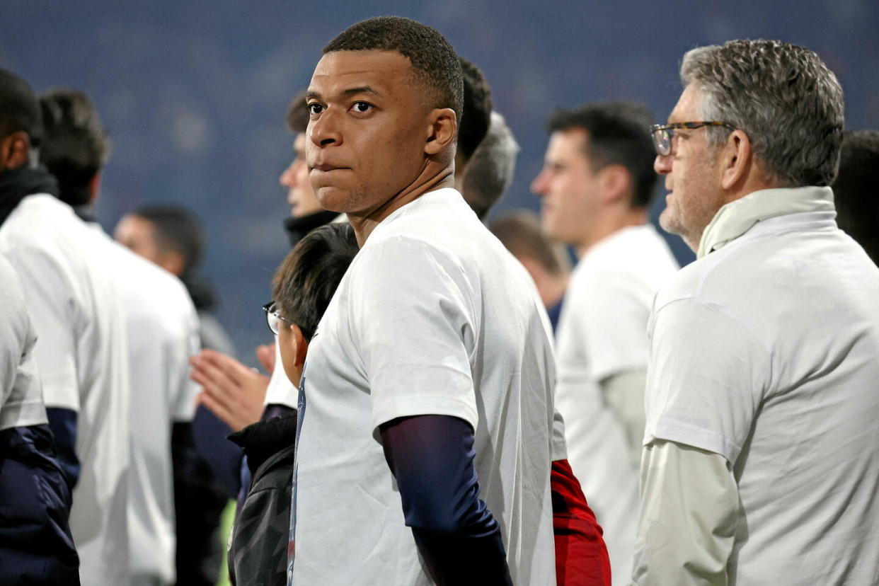 Kylian Mbappé a été l'un des grands artisans de ce 12e titre de champion de France du PSG. Il va quitter le club à l'issue de la saison.  - Credit:JP PARIENTE/SIPA / SIPA / JP PARIENTE/SIPA