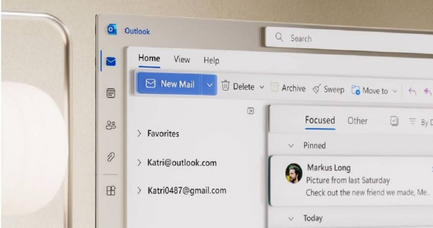 微軟將在8月起陸續停用Outlook部分版本。（圖／翻攝自微軟官網）