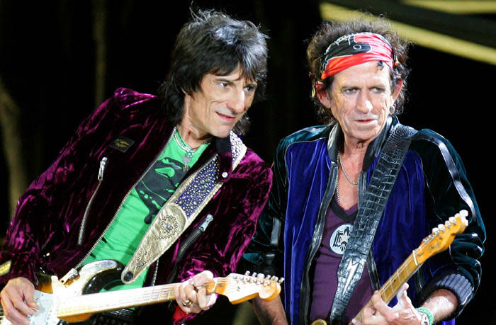 Keith Richards y Ronnie Wood