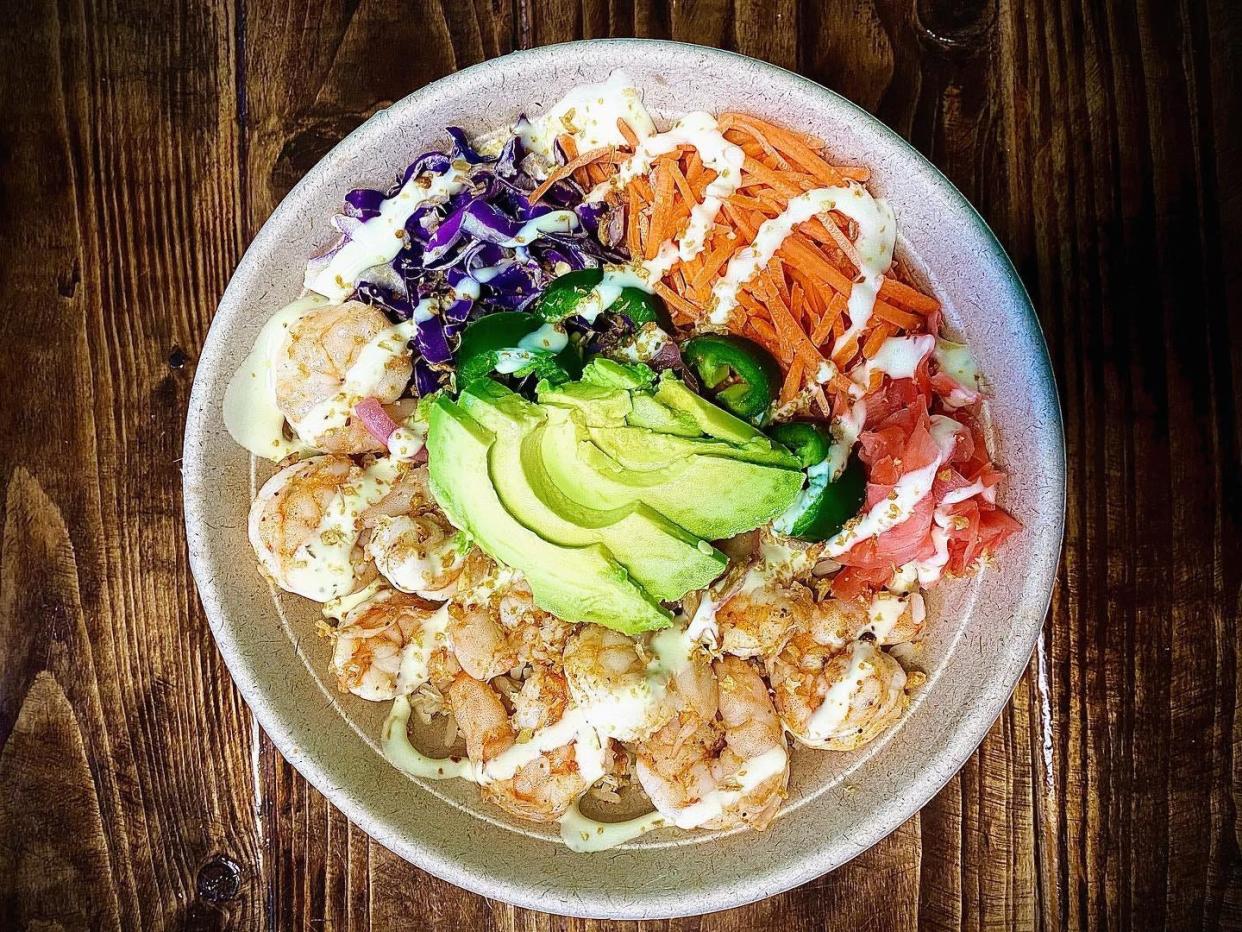 A delicious poke bowl from Stoked Poke.