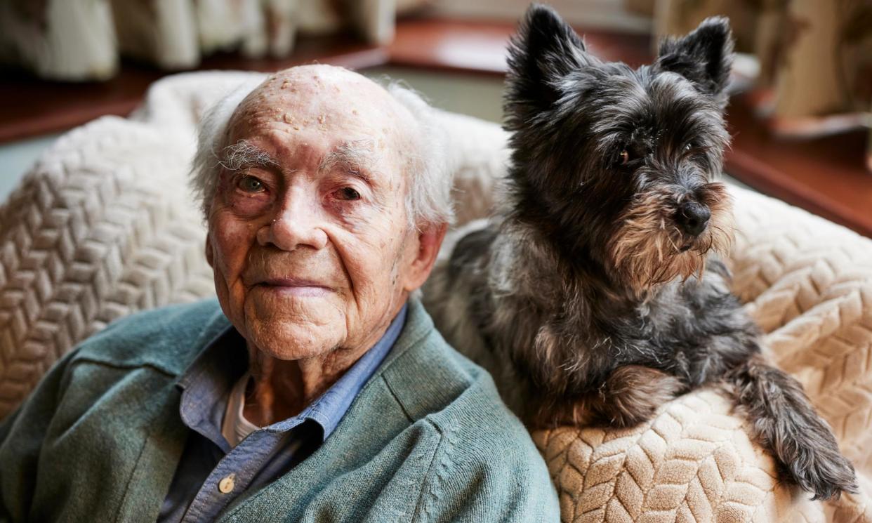 <span>Patrick Duffy lives alone with his three dogs in Doncaster, not far from the coalmine where his father worked. </span><span>Photograph: Christopher Thomond/The Guardian</span>