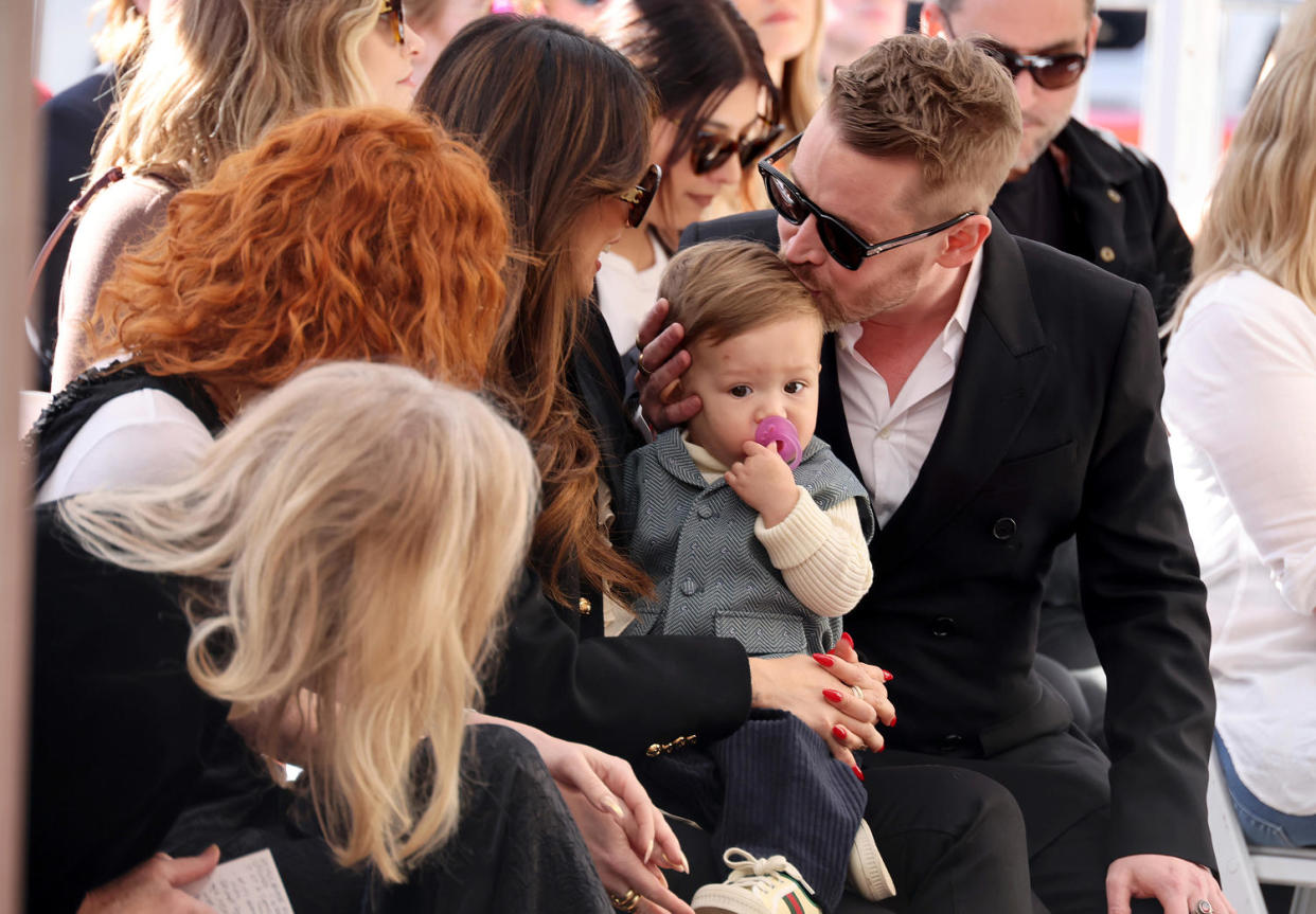 Macaulay Culkin S 2 Sons Make Rare Public Appearance At His Hollywood Walk Of Fame Ceremony