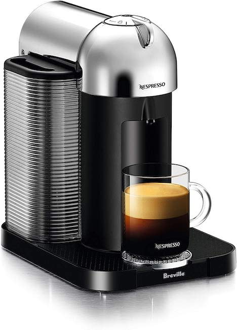 Nespresso Vertuo Coffee and Espresso Maker in Chrome. (Photo: Amazon)