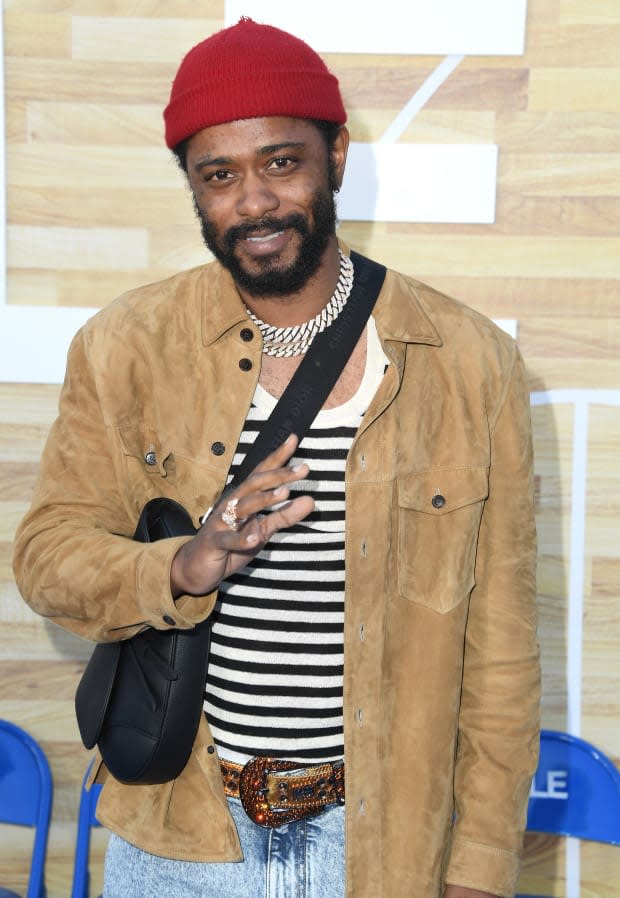 LaKeith Stanfield arrives at the Los Angeles Premiere Of <a href="https://parade.com/1015716/samuelmurrian/best-movies-on-netflix/" rel="nofollow noopener" target="_blank" data-ylk="slk:Netflix;elm:context_link;itc:0;sec:content-canvas" class="link ">Netflix</a>'s "Hustle" at Regency Village Theatre on June 01, 2022, in Los Angeles.<p><a href="https://www.gettyimages.com/detail/1400549259" rel="nofollow noopener" target="_blank" data-ylk="slk:Steve Granitz/Getty Images;elm:context_link;itc:0;sec:content-canvas" class="link ">Steve Granitz/Getty Images</a></p>