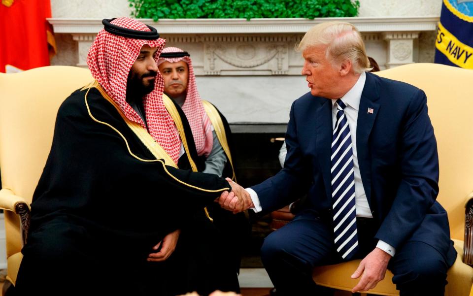 US President Donald Trump and Saudi Prince Mohammed bin Salman - AP