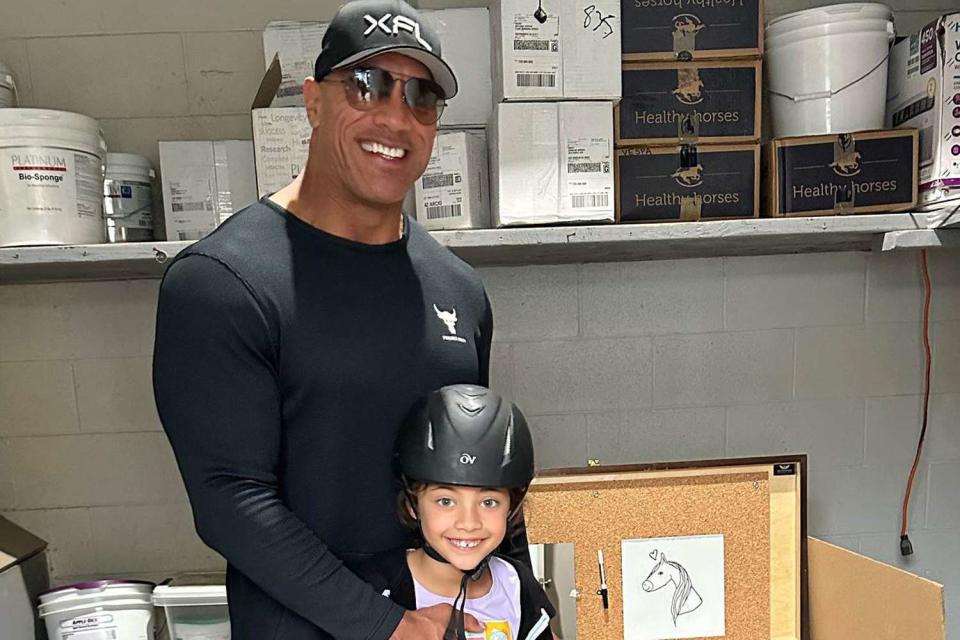 <p>Dwayne Johnson/Instagram</p> Dwayne Johnson and daughter Tiana