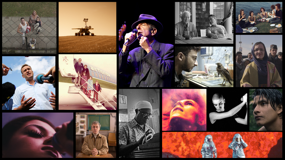 A collage of photos from films on the Audience Choice Prize Long List