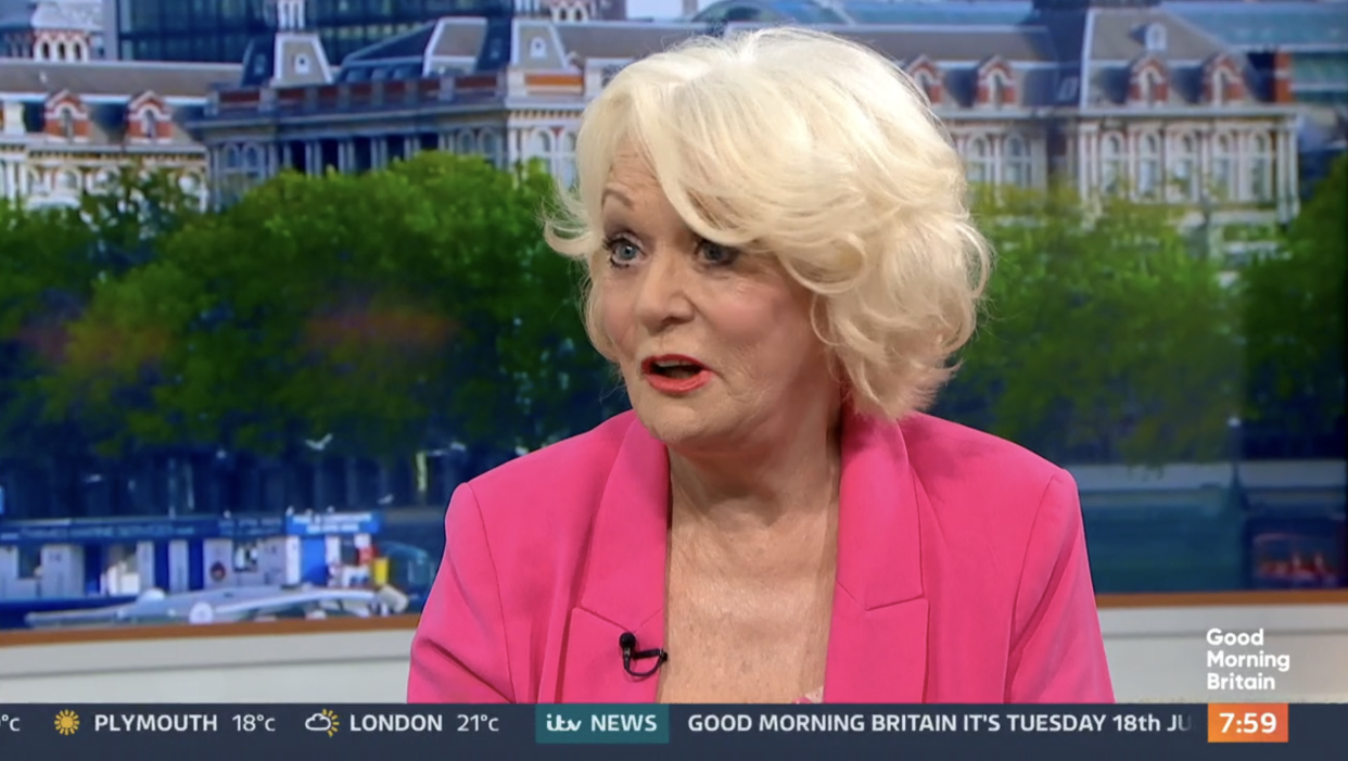 Sherrie Hewson has fuelled rumours Helen Worth could join Strictly Come Dancing. (ITV screengrab)