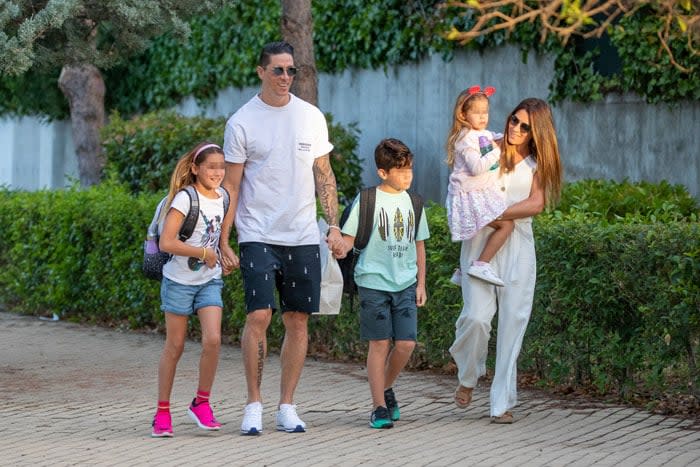 Fernando Torres y su familia