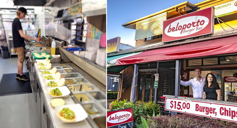 Patricia Smith, owner of Beloporto Burger Bar, a restaurant in Noosa, QLD, 