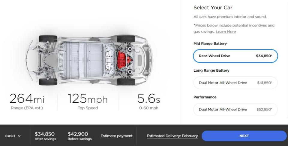 If purchasing a brand new Model 3 -- even at its latest starting price of$42,900 \-- is too much of a commitment for you, the option to lease could becoming soon