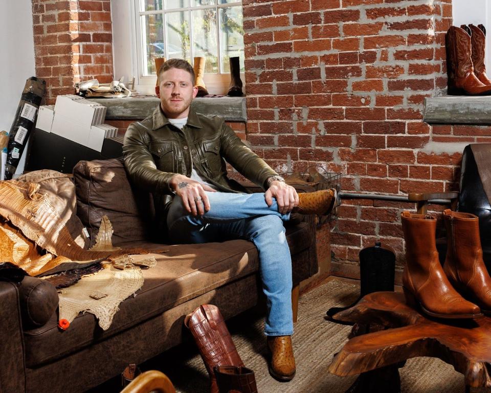 Dustin Bowen, owner and chief designer of Bowen Bootwear