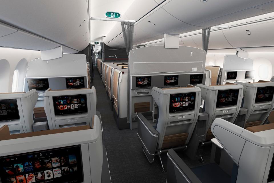 The new premium economy on American's 787-9.