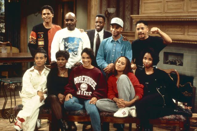 <p>Carsey-Werner/courtesy Everett </p> A Different World cast Jada Pinkett-Smith, Karen Malina White, Jasmine Guy, Cree Summer, Ajai Sanders, rear from left: Bumper Robinson, Lou Myers, Kadeem Hardison, Patrick Malone, Darryl M. Bell