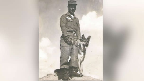 PHOTO: Staff Sgt. Edward Kaneshiro serves as an MP before going to Vietnam in an undated photo. (Courtesy Kaneshiro Family)