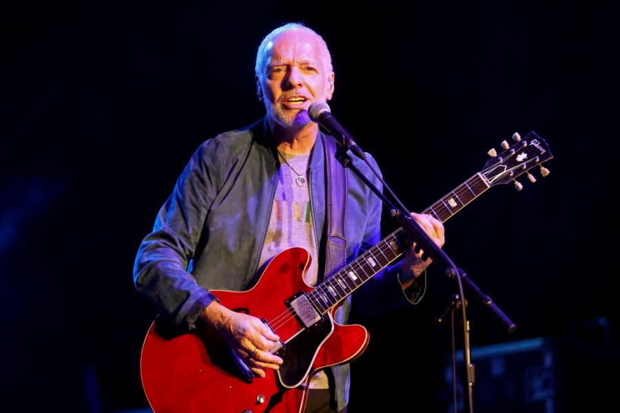 FILE – Peter Frampton performs during “Finale – The Farewell Tour” at Huntington Bank Pavilion on Sunday, July 28, 2019, in Chicago. Frampton is among the 2024 nominees for induction into the Rock & Roll Hall of Fame. (Photo by Rob Grabowski/Invision/AP, File)