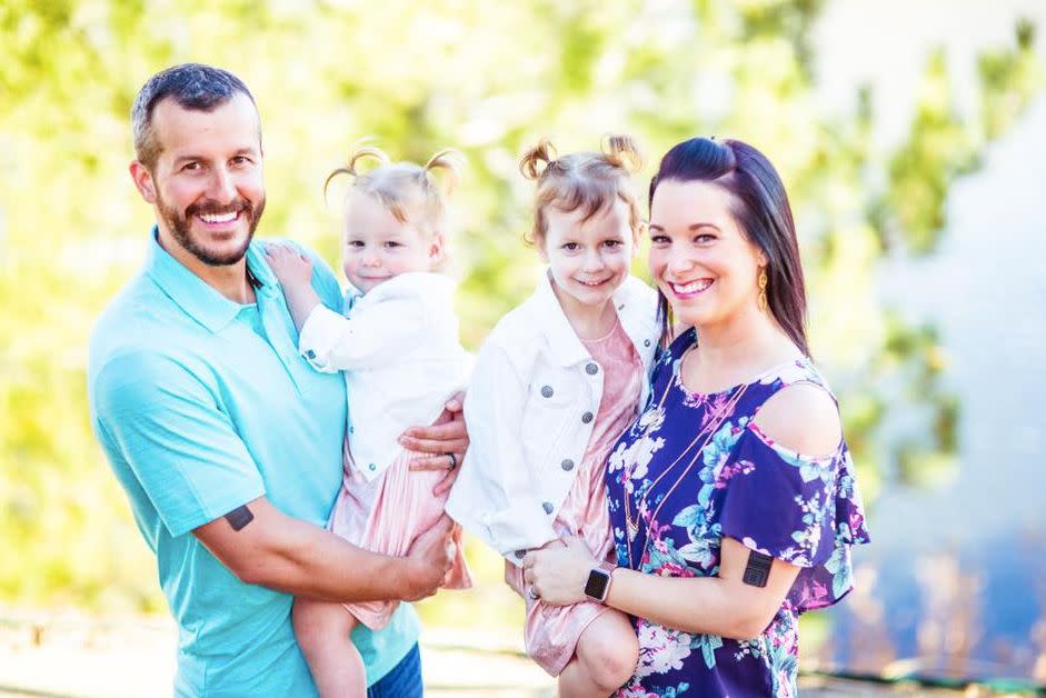 Chris and Shanann Watts with their two daughters, Celeste and Bella. He is serving a life sentence without parole for murdering his family. (Photo: Facebook)