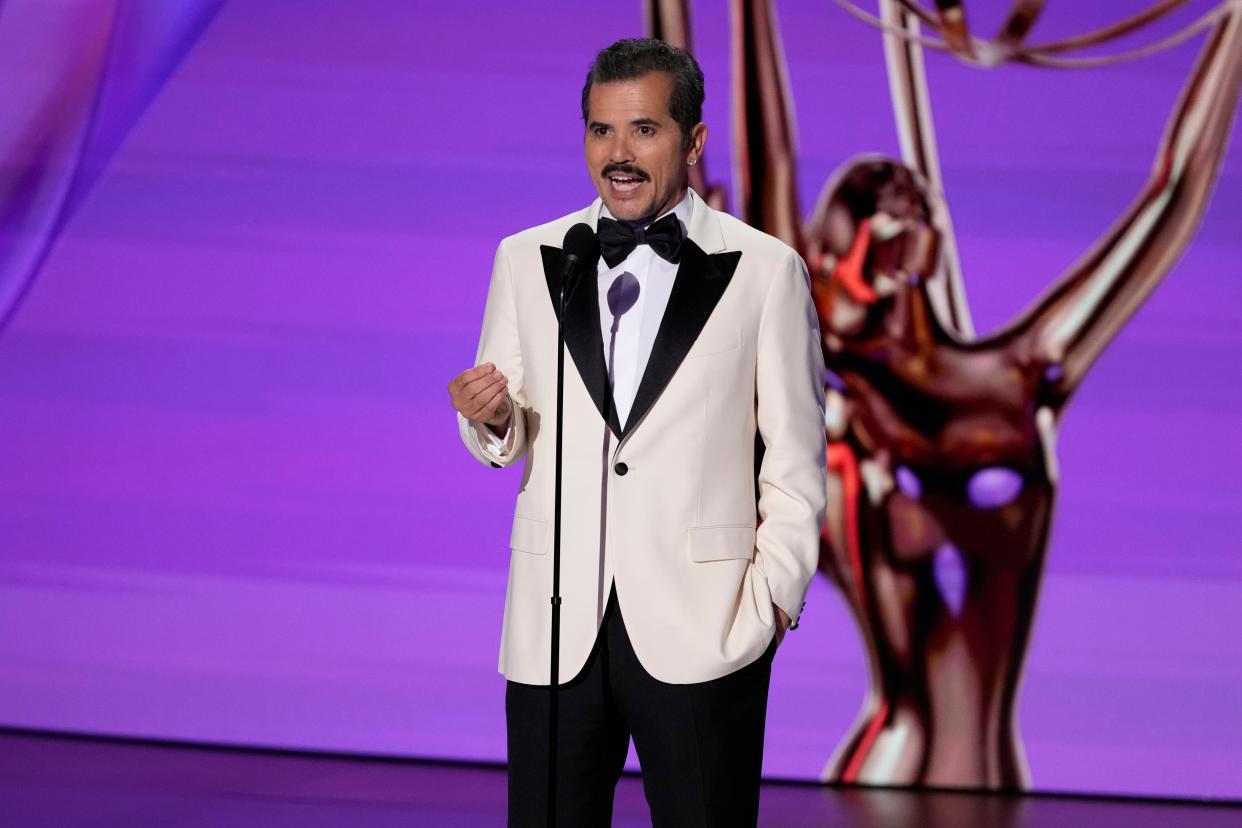 John Leguizamo speaks at the 76th Emmy Awards in Los Angeles on Sept. 15.