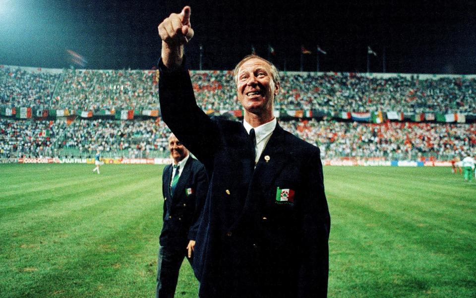 Republic of Ireland manager Jack Charlton after the FIFA World Cup 1990 Group F match between Republic of Ireland and Netherlands - Sportsfile