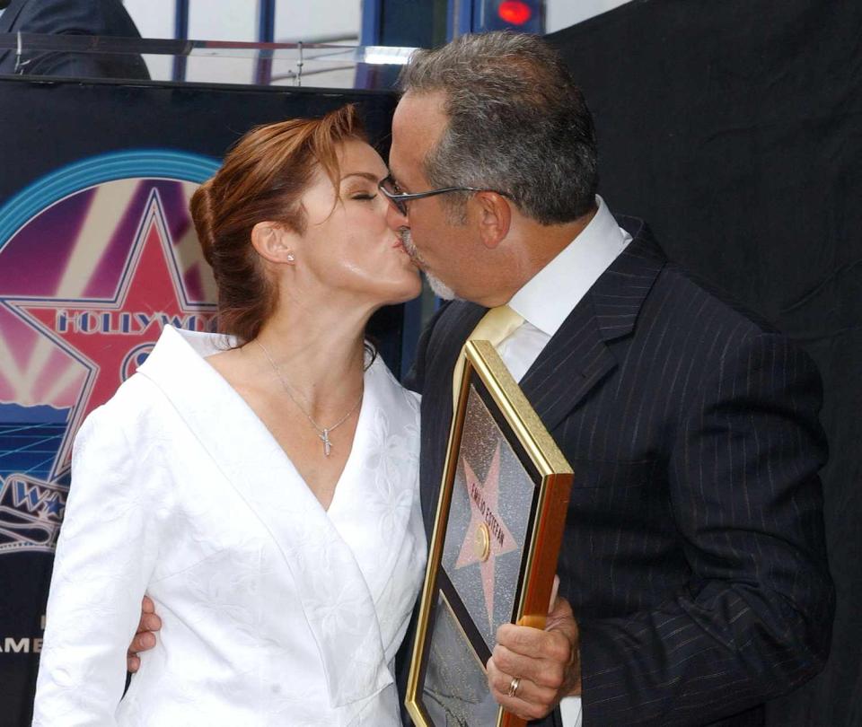 Gloria Estefan and Emilio Estefan during Emilio Estefan Honored With a Star on the Hollywood Walk of Fame for His Achievements in Music at Hollywood Blvd. in Hollywood, California, United States