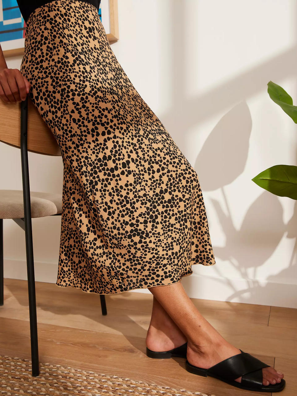 John Lewis animal print skirt