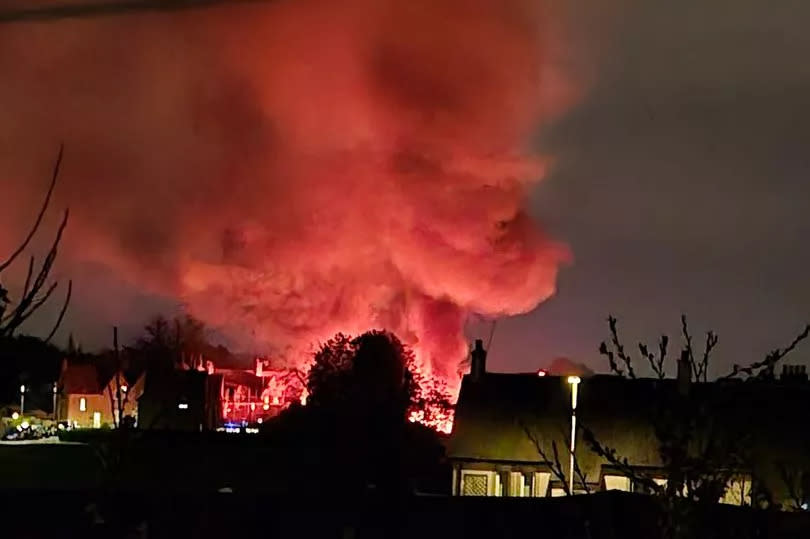 huge fire