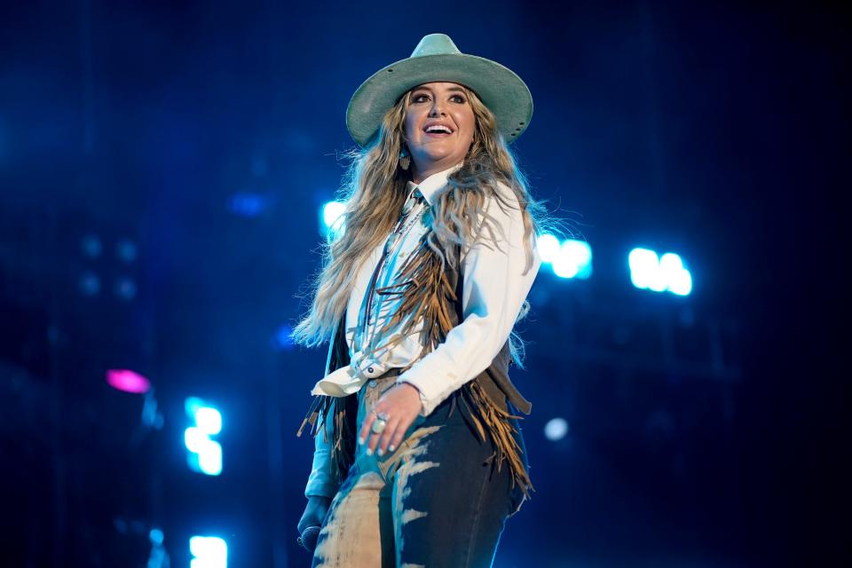 Lainey Wilson performs during CMA Fest at Nissan Stadium Friday, June 10, 2022 in Nashville, Tennessee.