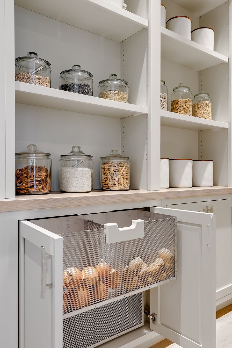 bulter pantry with food storage