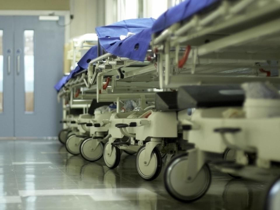 Almost 89,000 patients were forced to wait longer than four hours on a trolley in A&E for a bed while 1,112 patients waited over 12 hours for a bed during November 2019: Getty