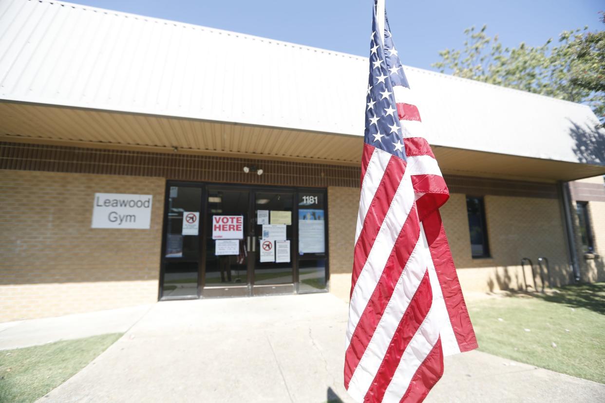 Early voting for the Mayoral race takes place in the gym at Leawood Baptist Church in Memphis, Tenn. on Friday, September 15, 2023.