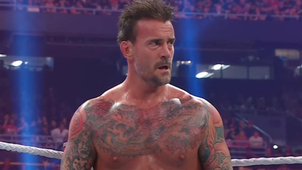  CM Punk during the 2024 Royal Rumble. 