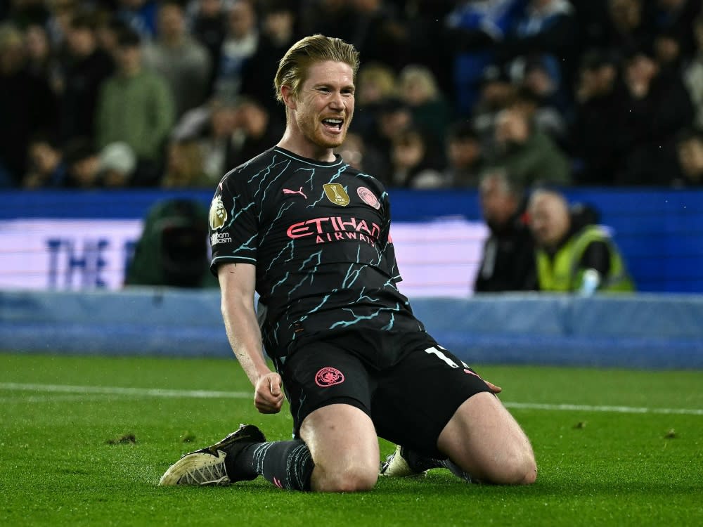 Kevin De Bruyne traf zur Führung für City (BEN STANSALL)