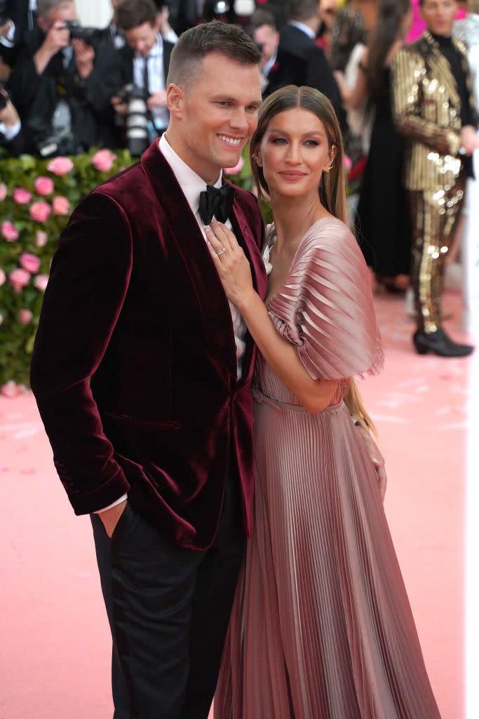 Closeup of Tom Brady and Gisele Bündchen