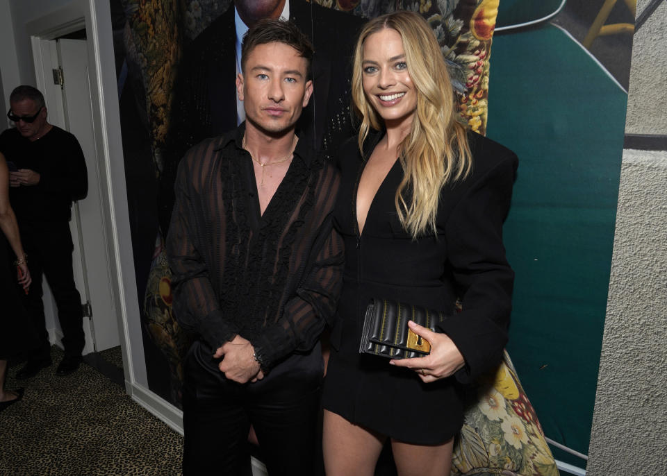 (L-R) Barry Keoghan and Margot Robbie