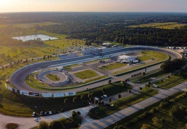 The fast half-mile New Smyrna Speedway, at the corner of 44 and 415 in Samsula.