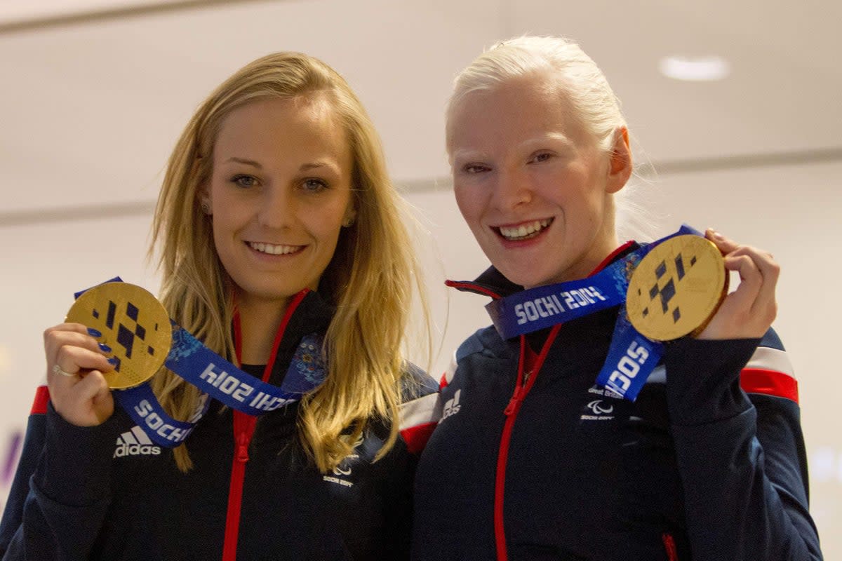 Charlotte Evans (left) and Kelly Gallagher won Winter Paralympic gold for Great Britain (Steve Parsons/PA) (PA Archive)