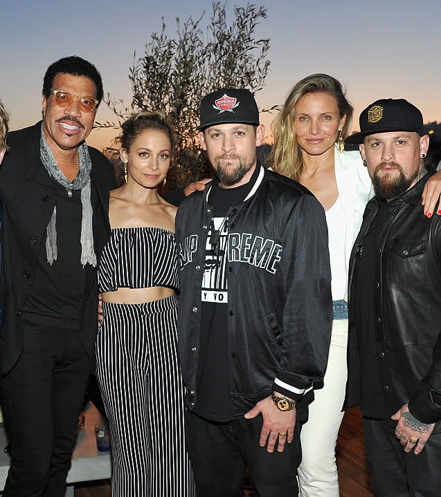 Lionel Richie, Nicole Richie, Joel Madden, Cameron Diaz, and Benji Madden